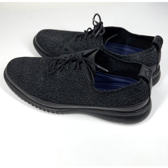 Cole Haan 2.ZeroGrand Oxfords Mens Sz 10 M Knit Black Speckle Stitchlite C28383 main image 8